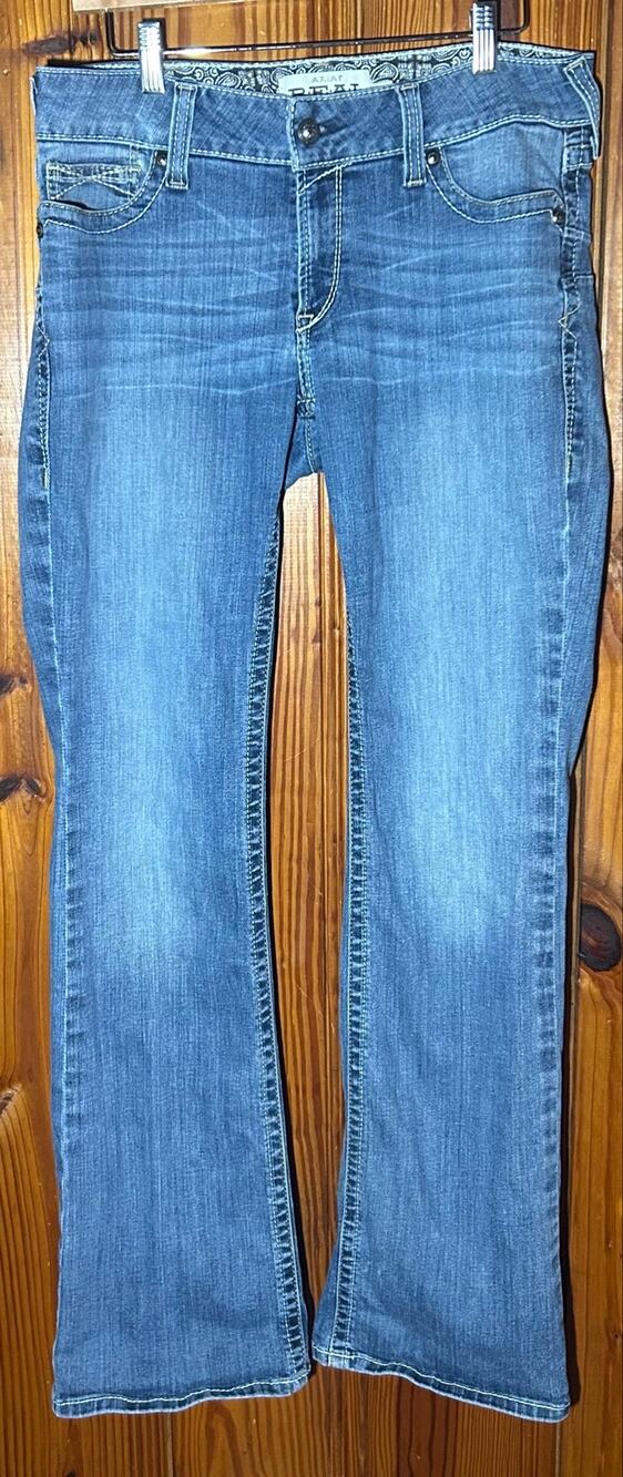 Ariat Women’s Mid Rise Bootcut Jeans Size 31 Long/Tall Rodeo Cowgirl Western